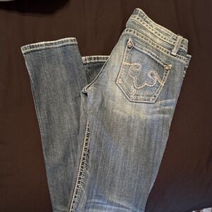 Rerock for Express skinny Denim Straight Leg Jeans 4L